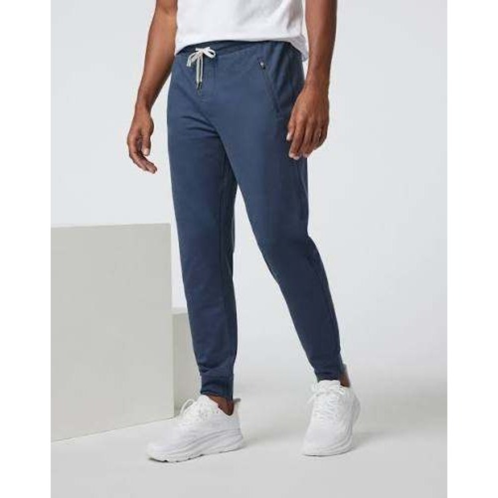 Vuori Ponto Performance Jogger Mens Large Indigo Blue Heather DreamKnit V418